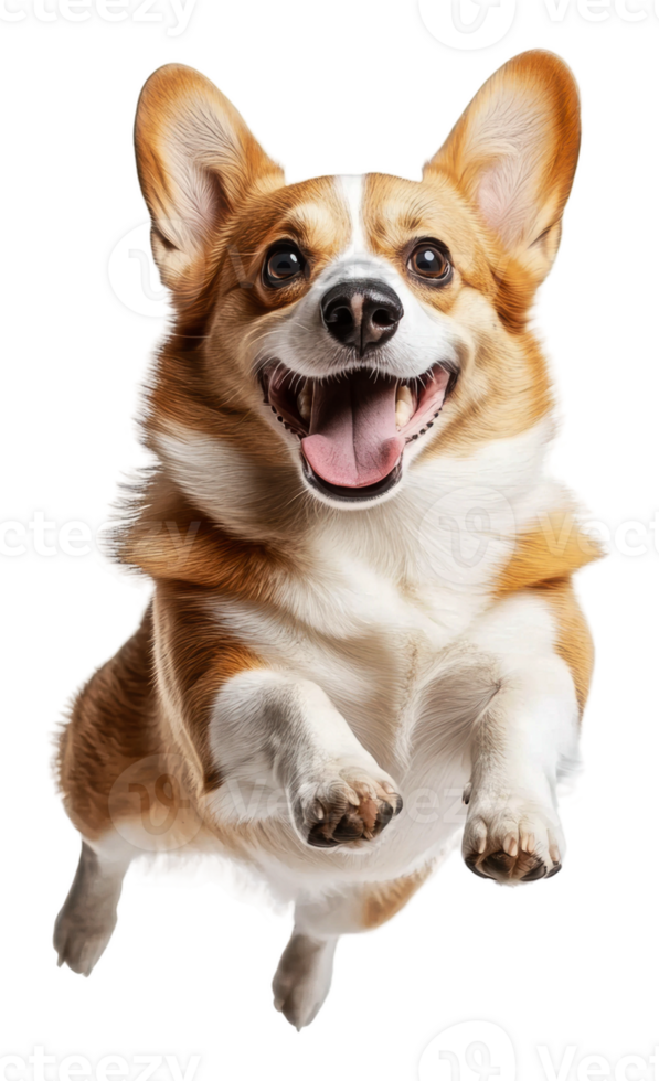A dog is jumping up in the air png