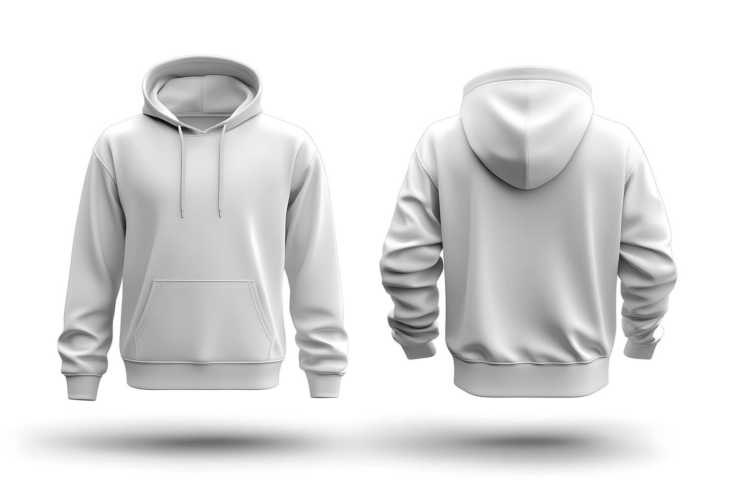 plain hoodie template mockup front and back view photo