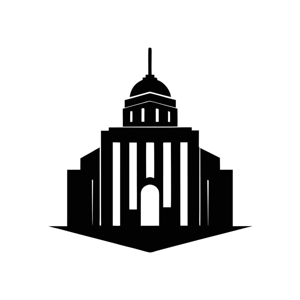 Modern Logo of Building Icon Design Silhouette vector