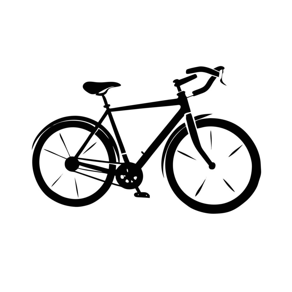 Bicycle Icon Silhouette Logo Design Symbol vector