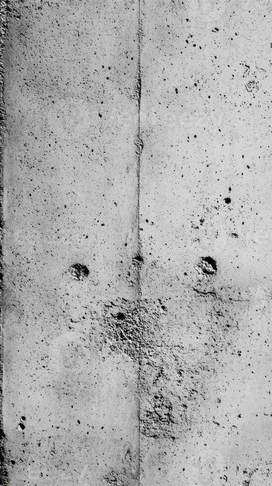 Weathered Concrete Wall with a Vertical Crack photo
