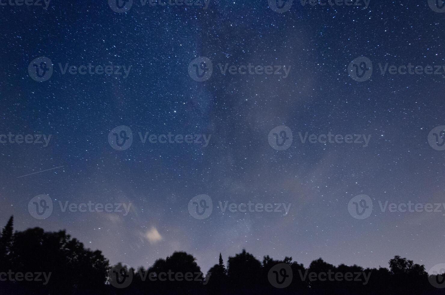 Dark night sky Milky Way and stars on a dark background. Starry sky. Photos without processing, no filters