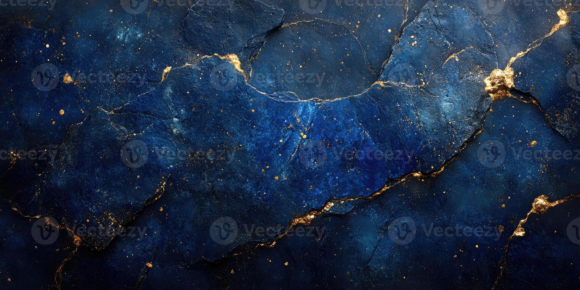 Blue and gold marble texture background with high resolution photo