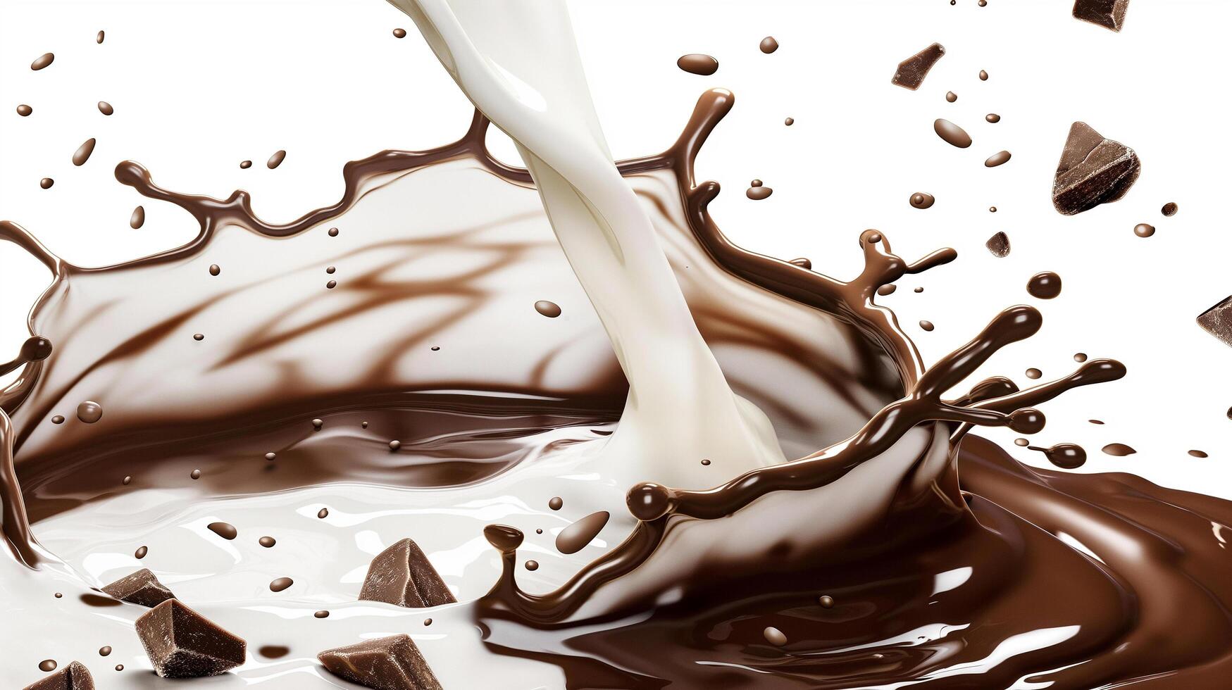 Chocolate and Milk Splash photo
