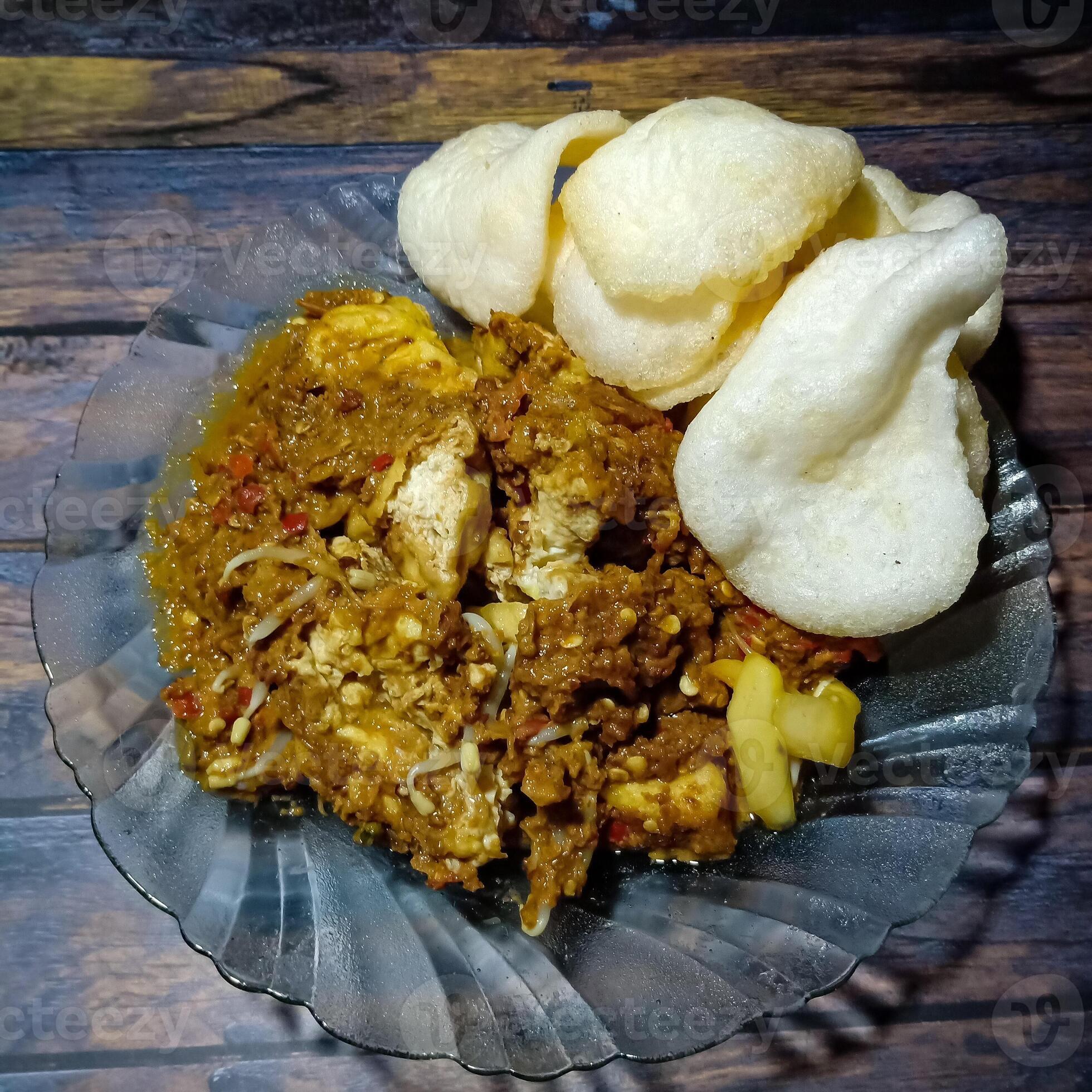 Indonesian traditional food originating from Surabaya, East Java. Made ...