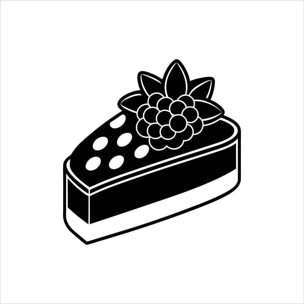 Charming cake illustration with cartoon, clipart, and line art designs for printing vector