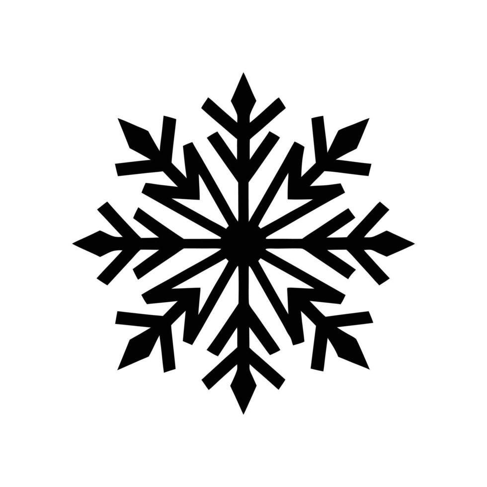 Snowflakes design in cartoon, clipart, and line art styles for winter printables. vector