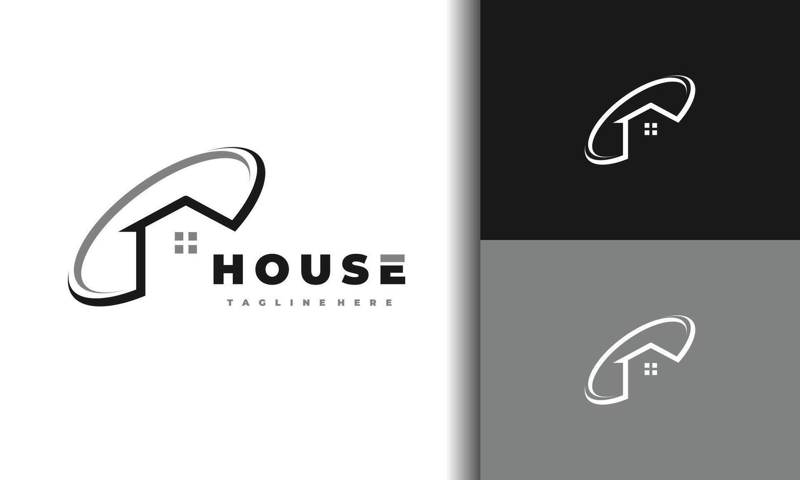 house circle logo vector