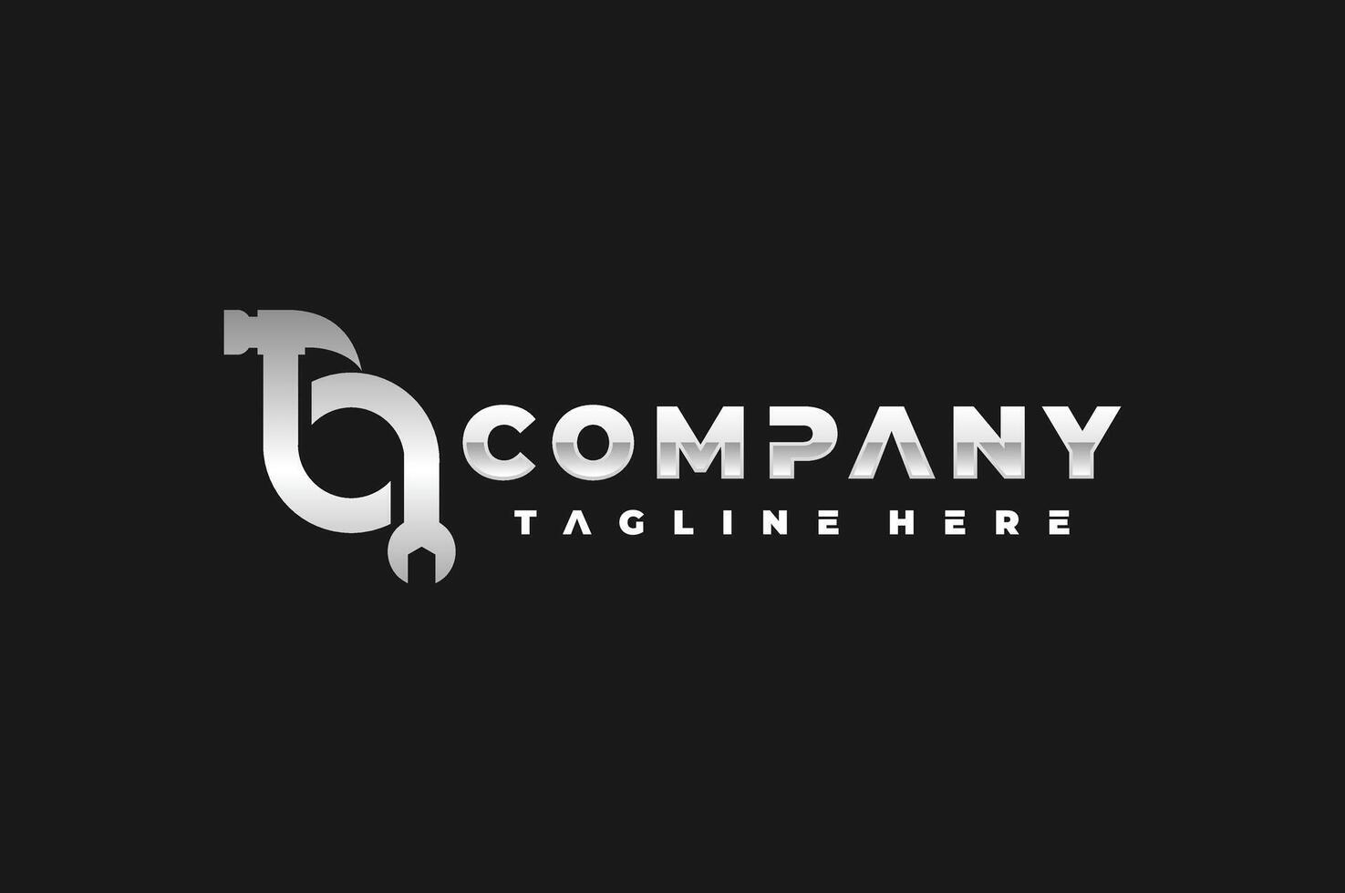 hammer and wrench circle logo vector