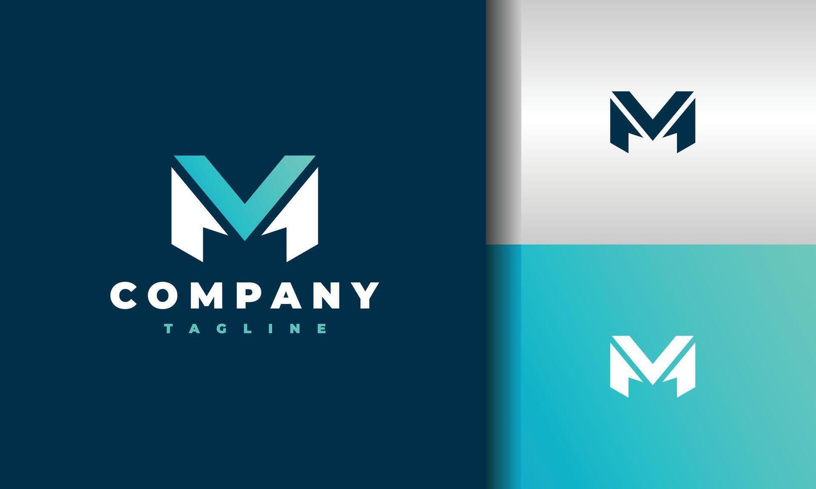 monogram letter VM logo vector