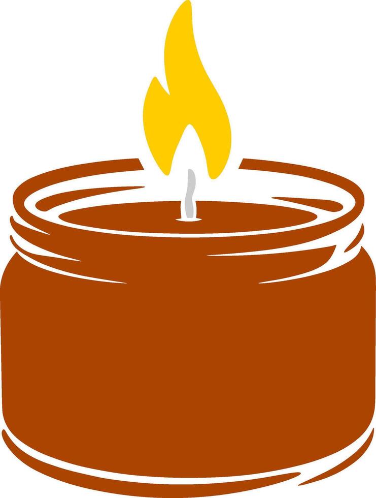 Pumpkin Spice Jar Candle vector