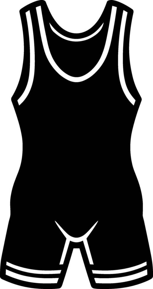 Wrestling Singlet Uniform vector