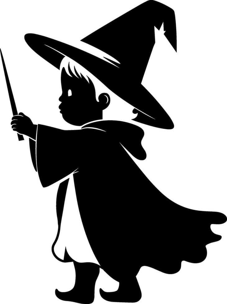 Baby Wizard or Witch vector