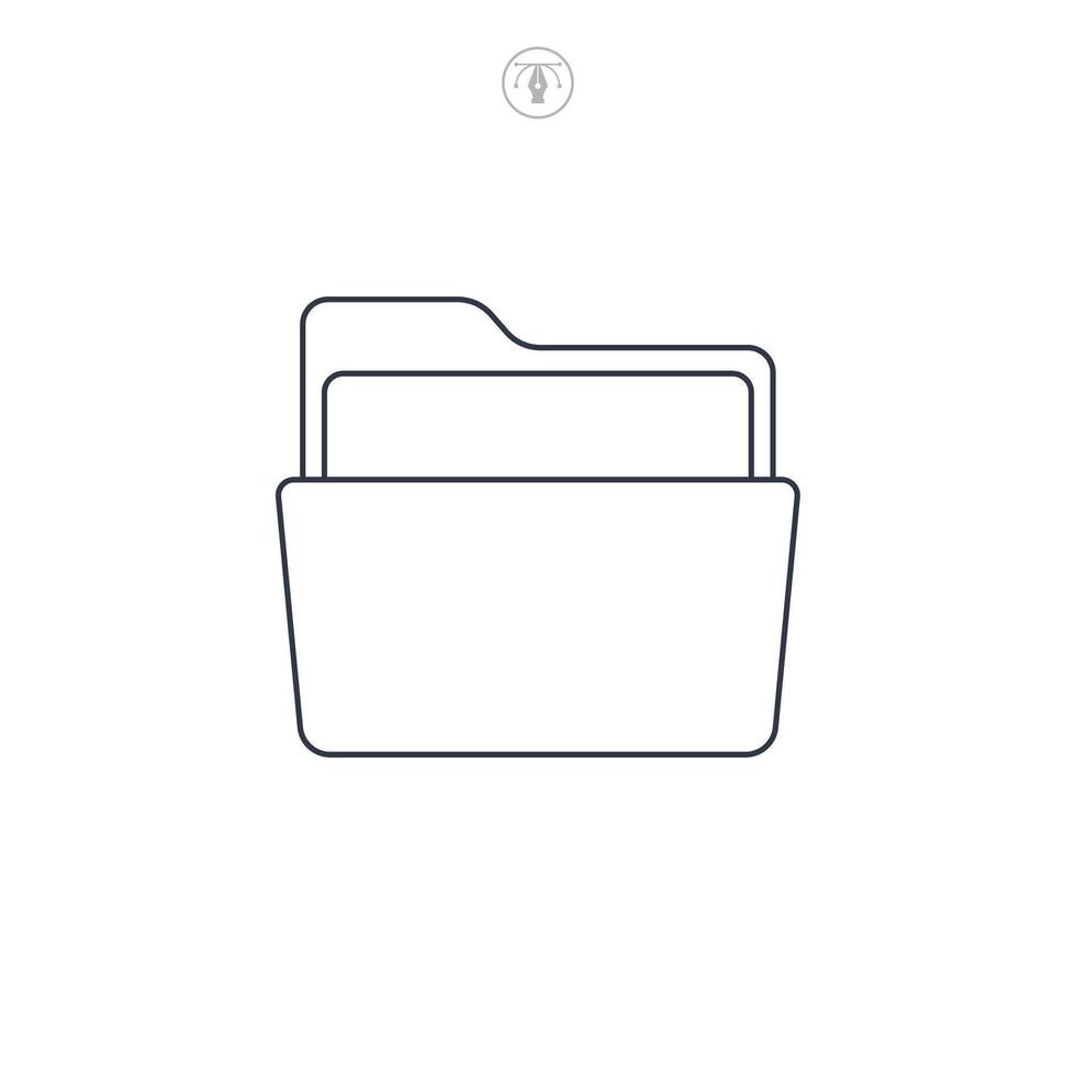 File Folder icon symbol illustration isolated on white background vector