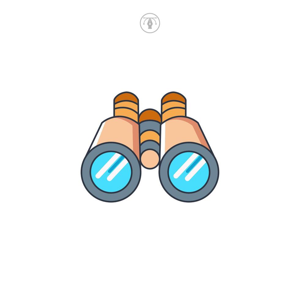 Binoculars icon symbol illustration isolated on white background vector