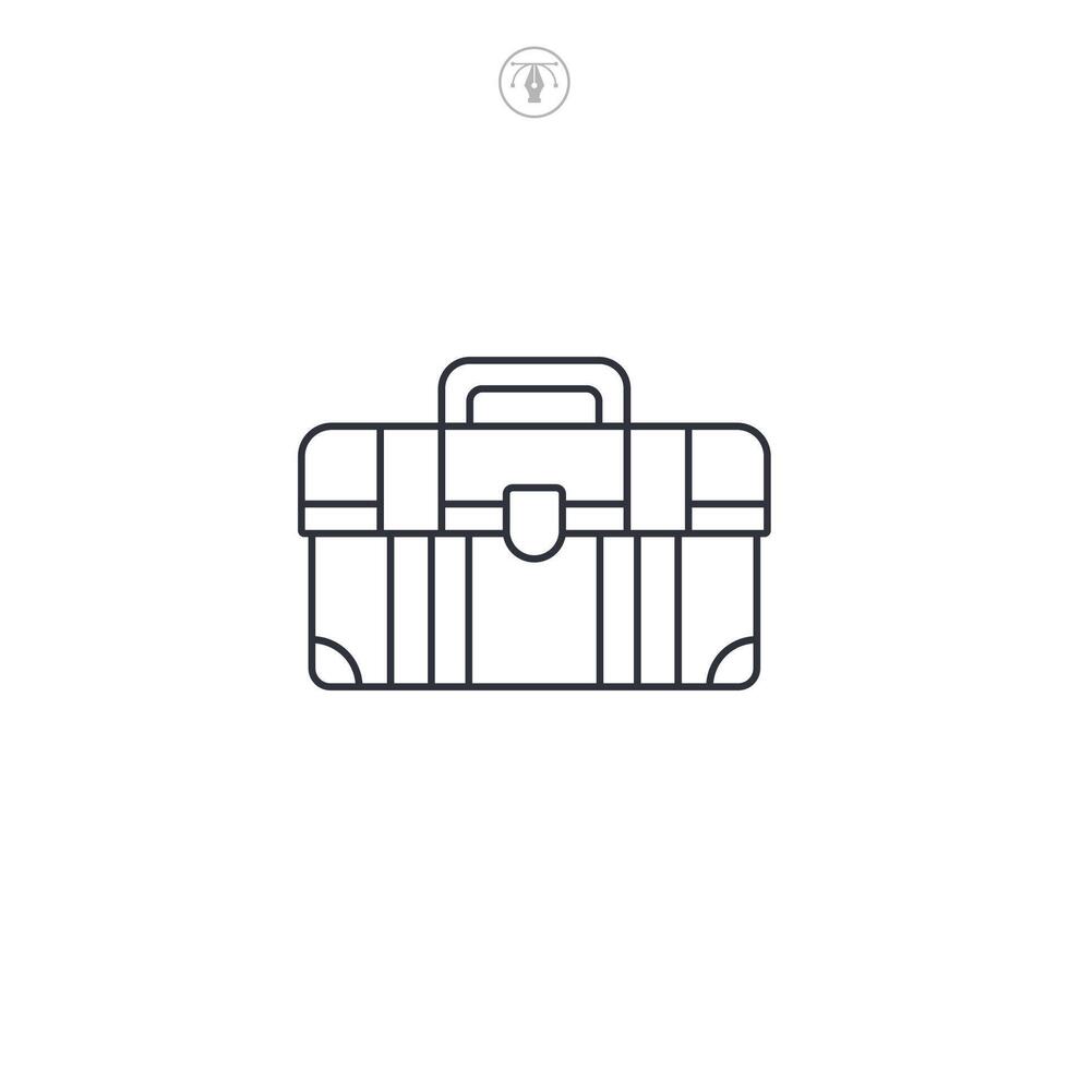 Toolbox icon symbol illustration isolated on white background vector