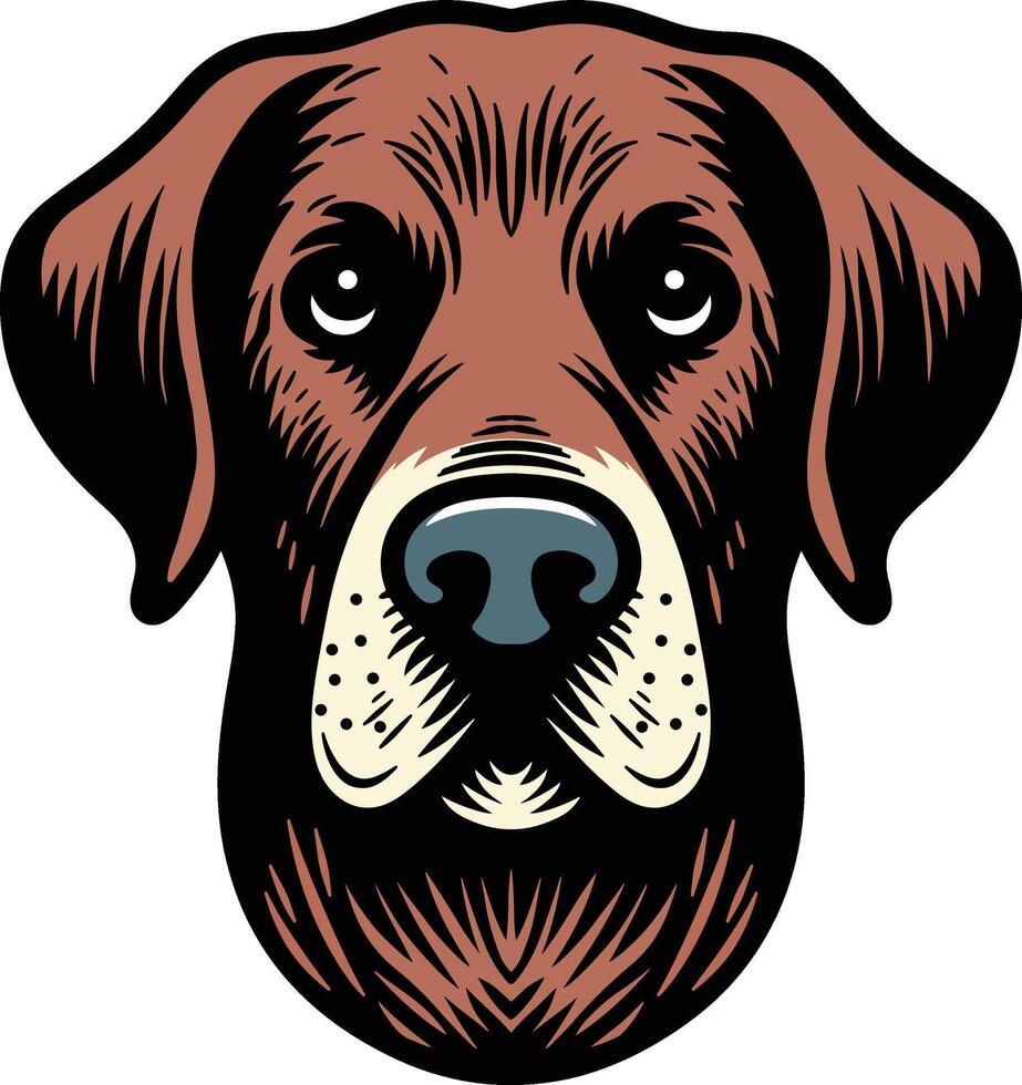 Adorable Dog Head Design vector