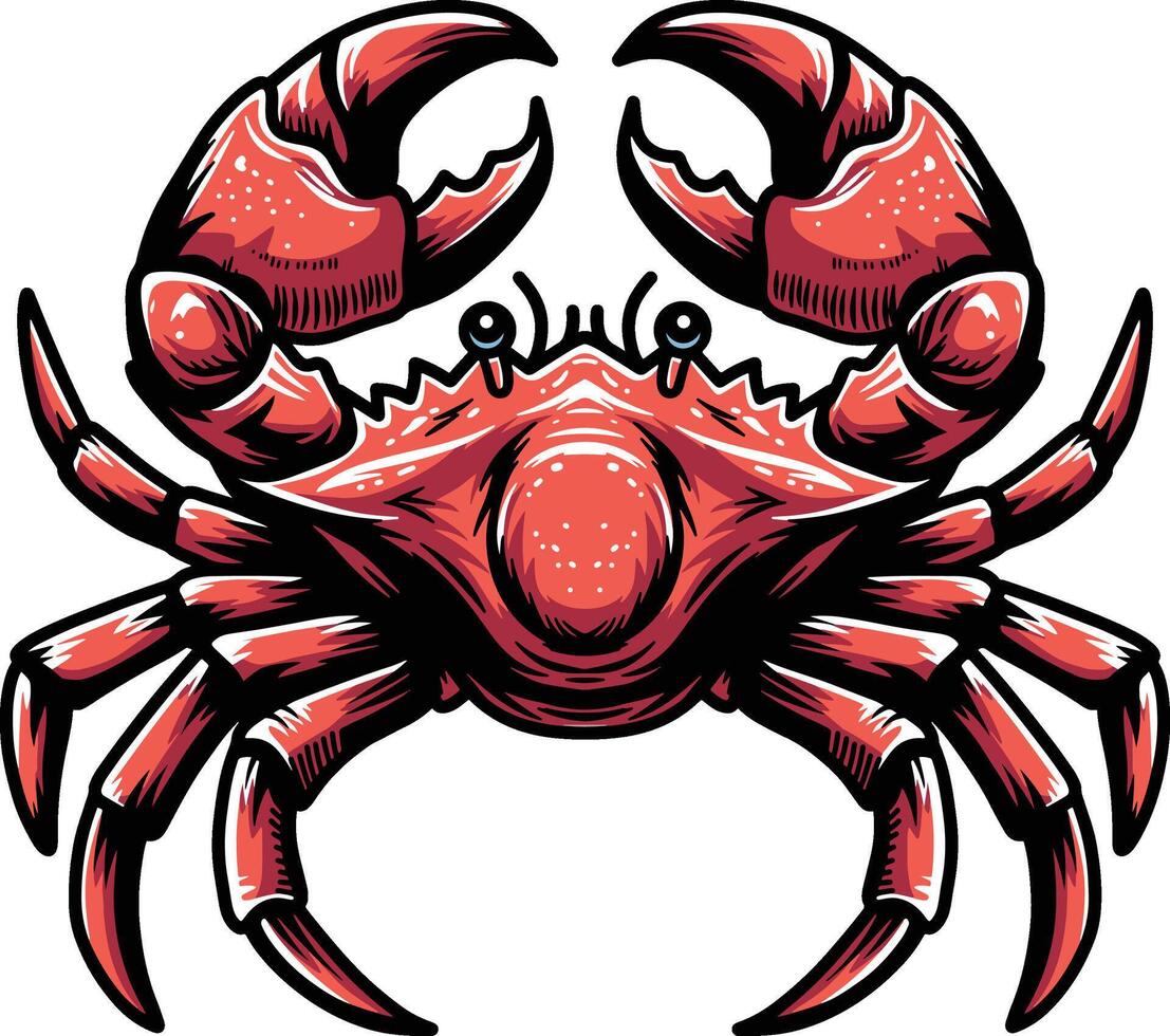 Adorable Crab Design vector