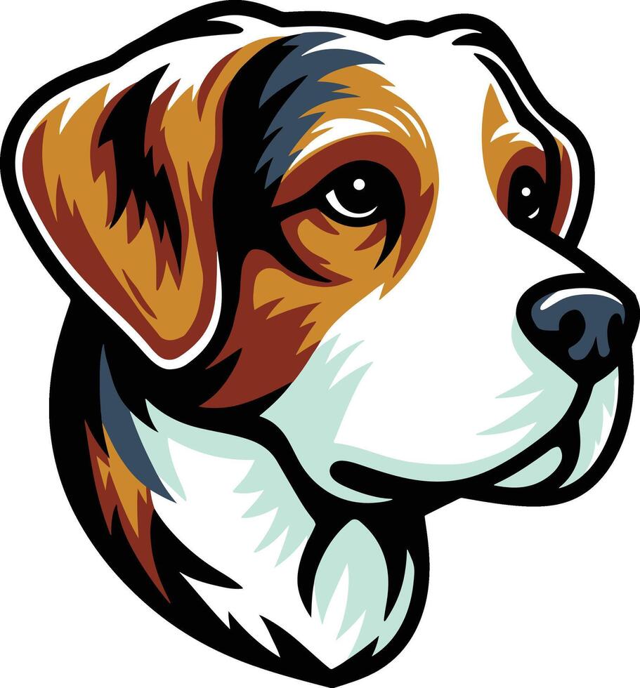 Dog Mascot Head Design vector