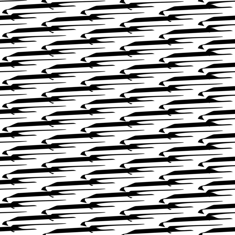 Seamless pattern with black pencil brushstrokes vector