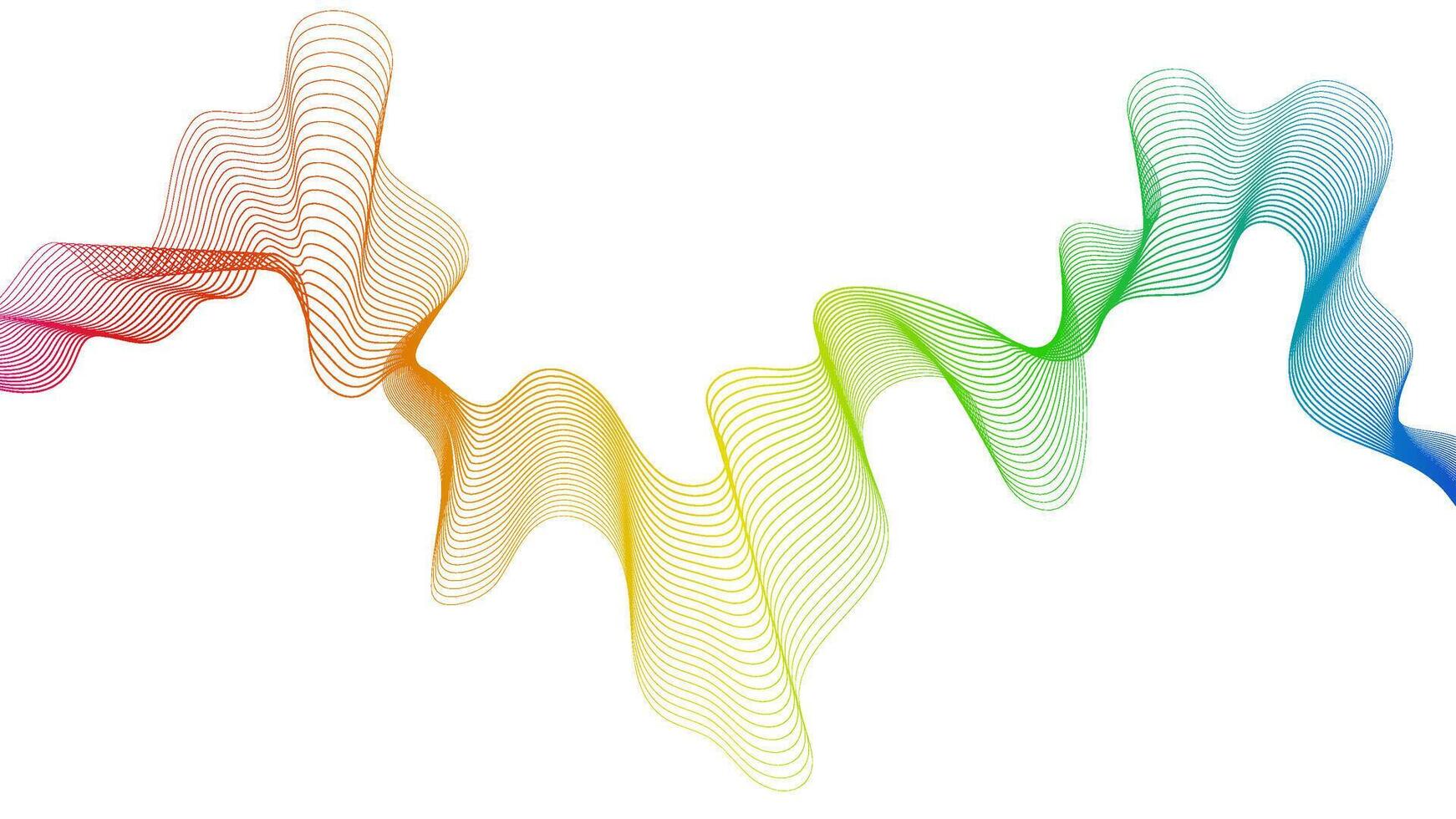 Abstract backdrop with wave gradient lines vector