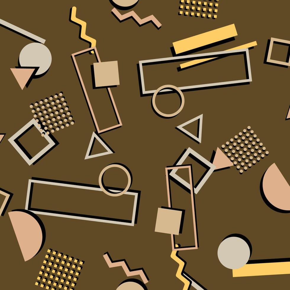 Memphis style on background. vector