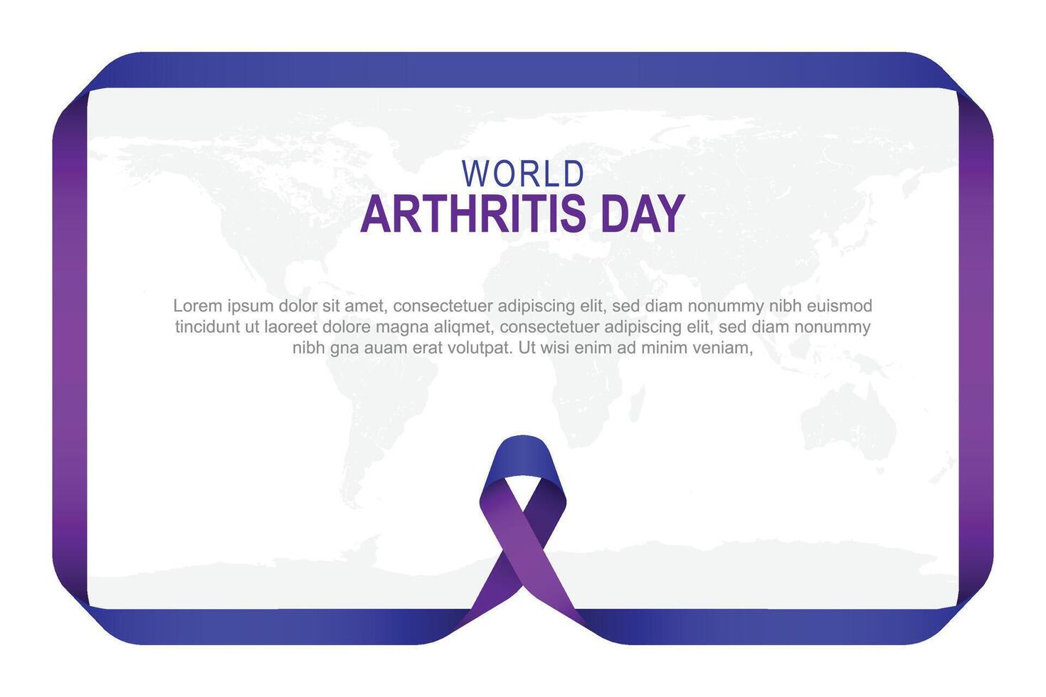 World Arthritis Day background. vector