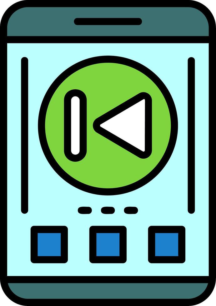 Skip backward Icon Design Symbol vector