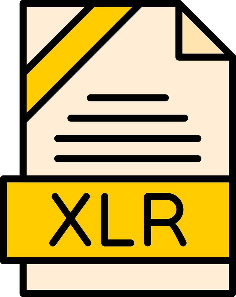 XLR Icon Design vector