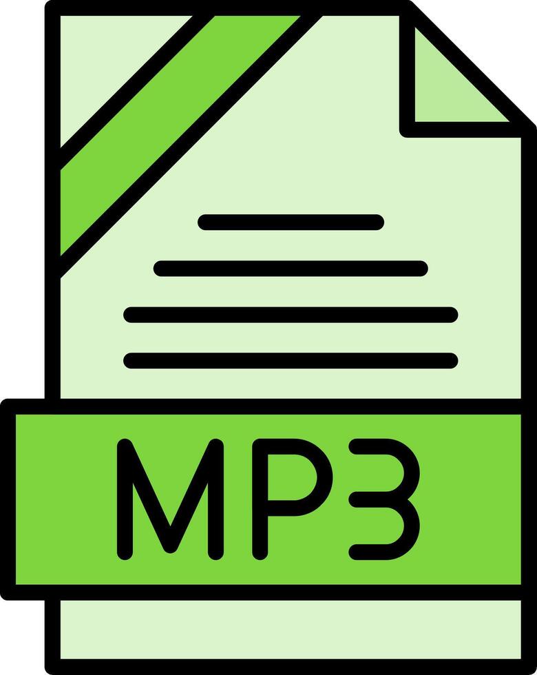 MP3 Icon Design vector