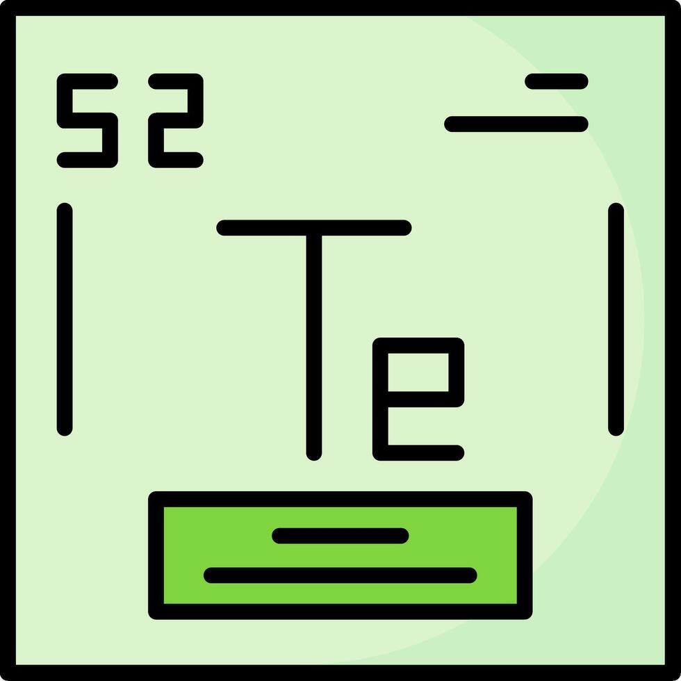 Tellurium Icon Design vector
