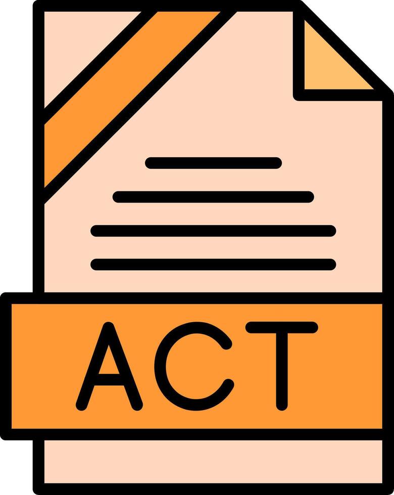 ACT Icon Design vector