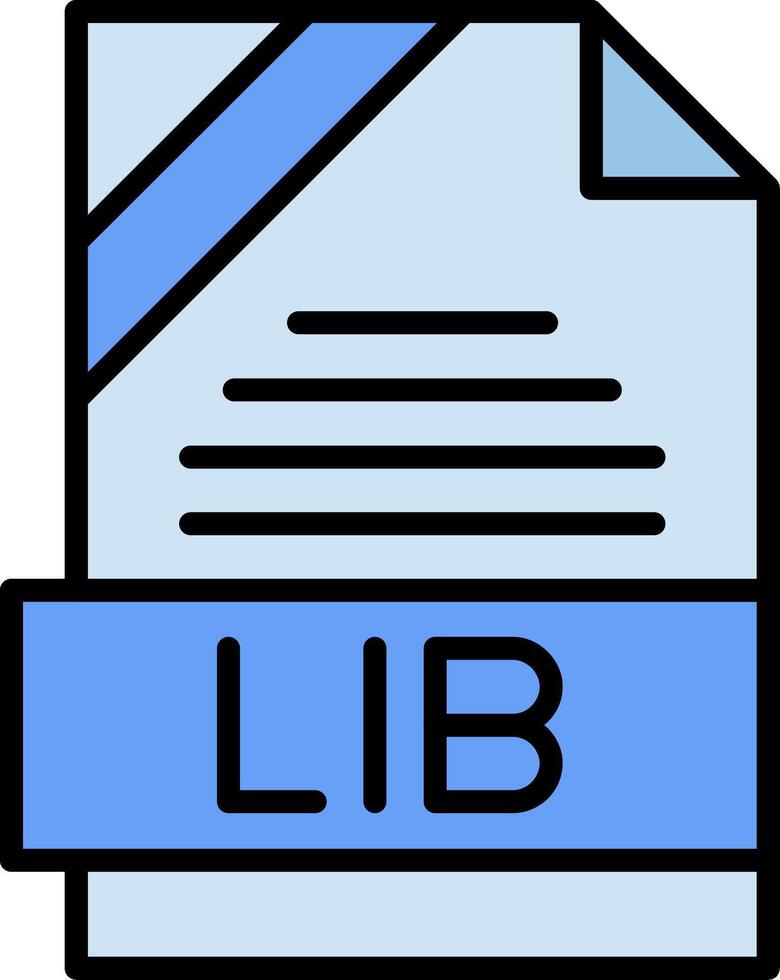 LIB Icon Design vector