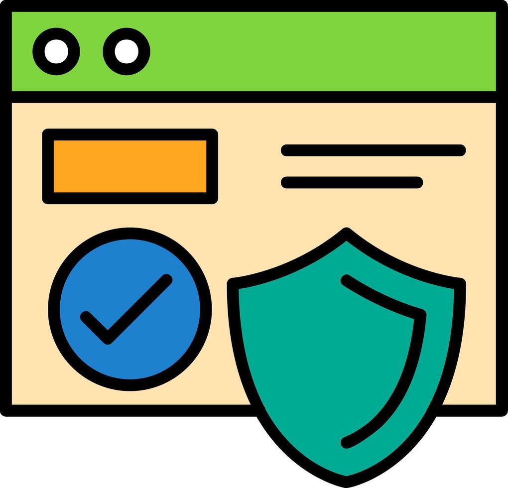 Online security Icon Design Symbol vector