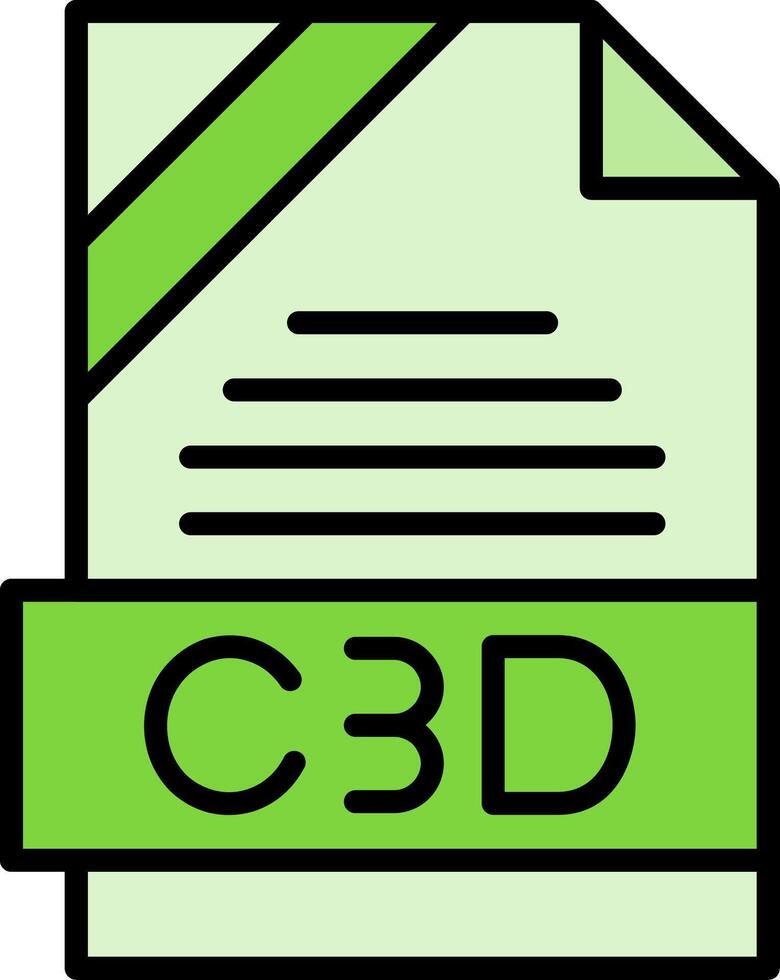 C3D Icon Design vector