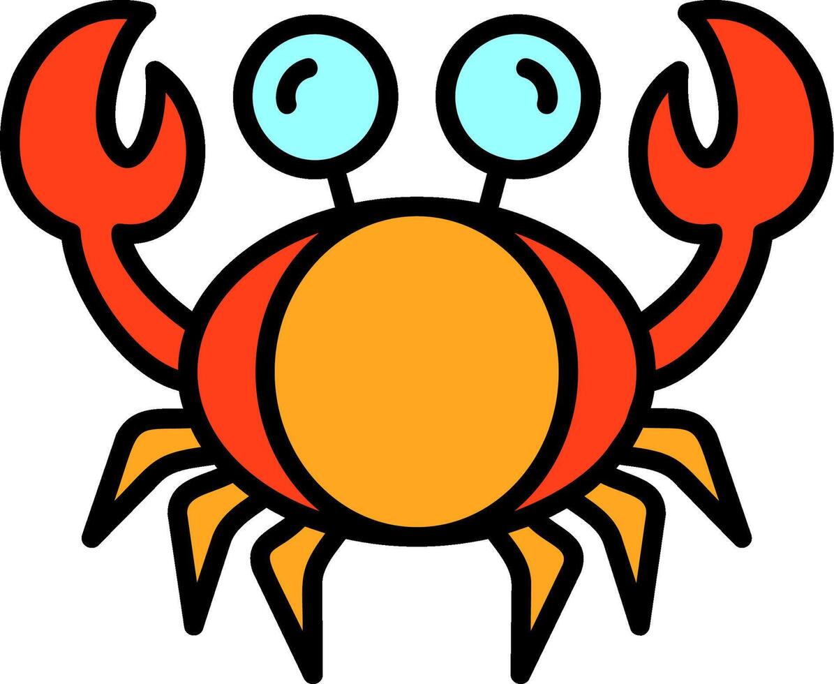 Crab Icon Design Symbol vector