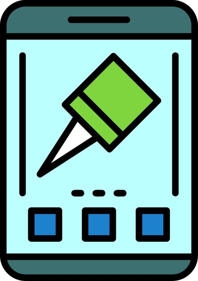 Pin Icon Design Symbol vector