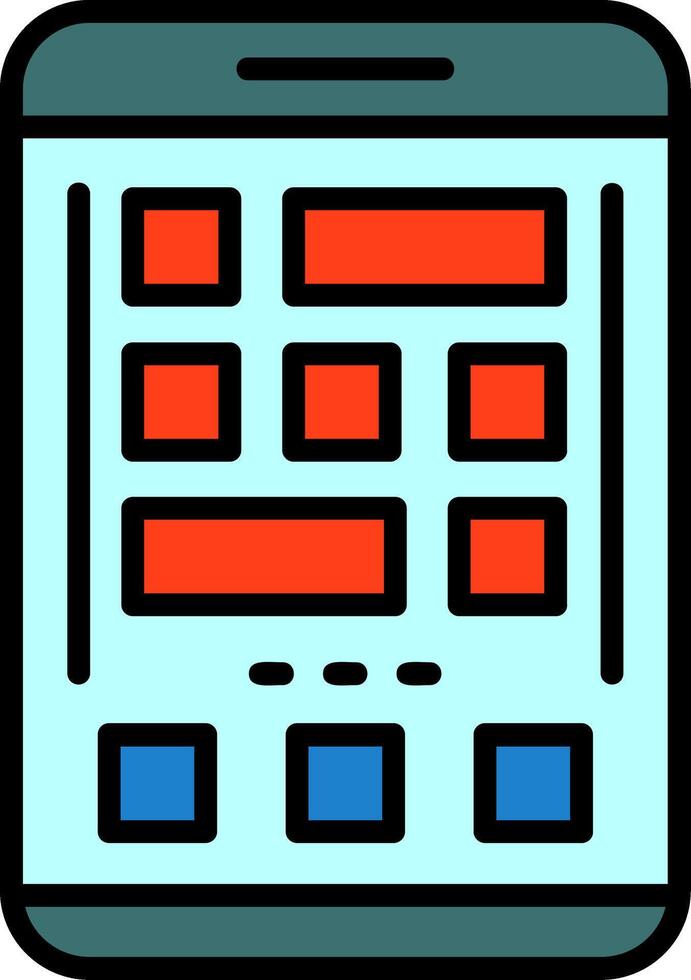 Grid Icon Design Symbol vector