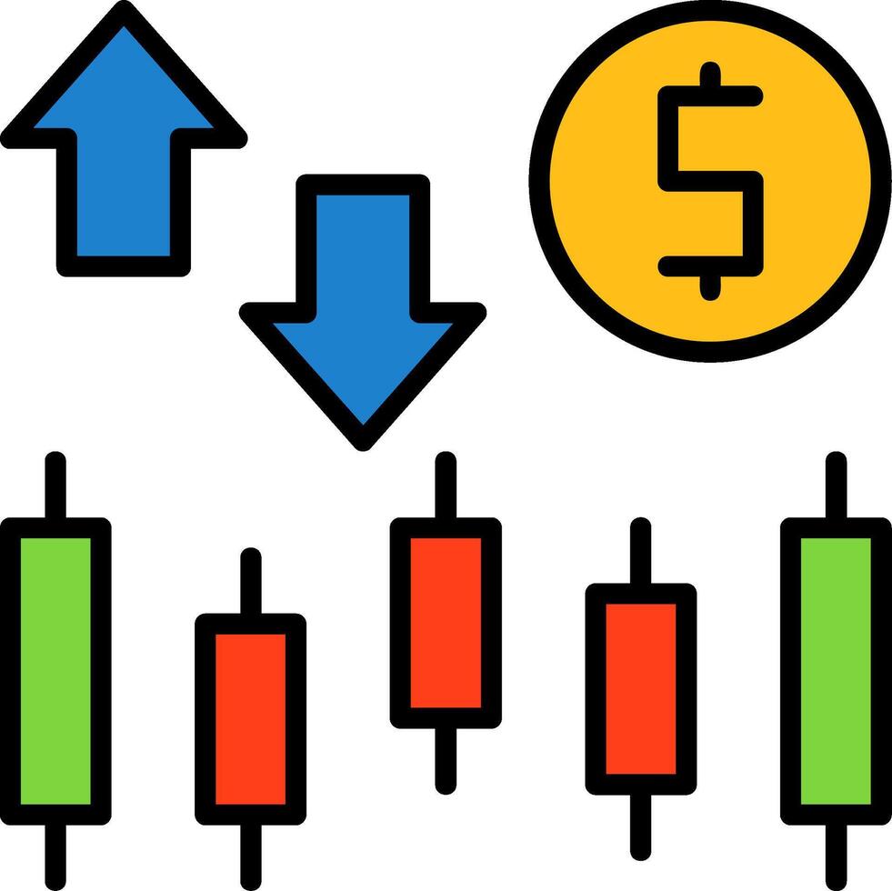 Stock market Icon Design vector