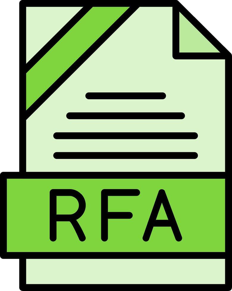 RFA Icon Design vector