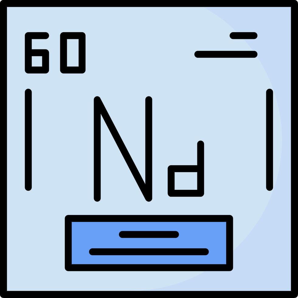Neodymium Icon Design vector