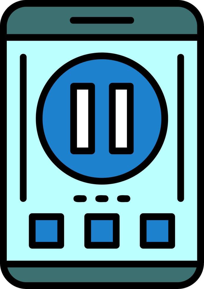 Pause Icon Design Symbol vector