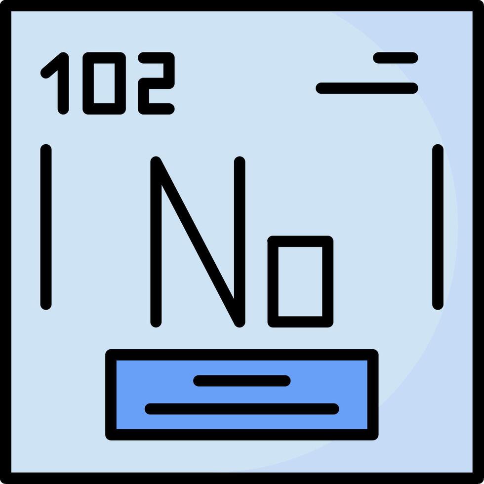 Nobelium Icon Design vector
