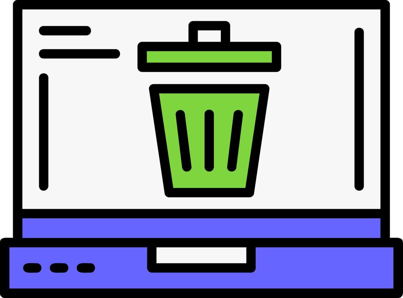 Trash Icon Design vector