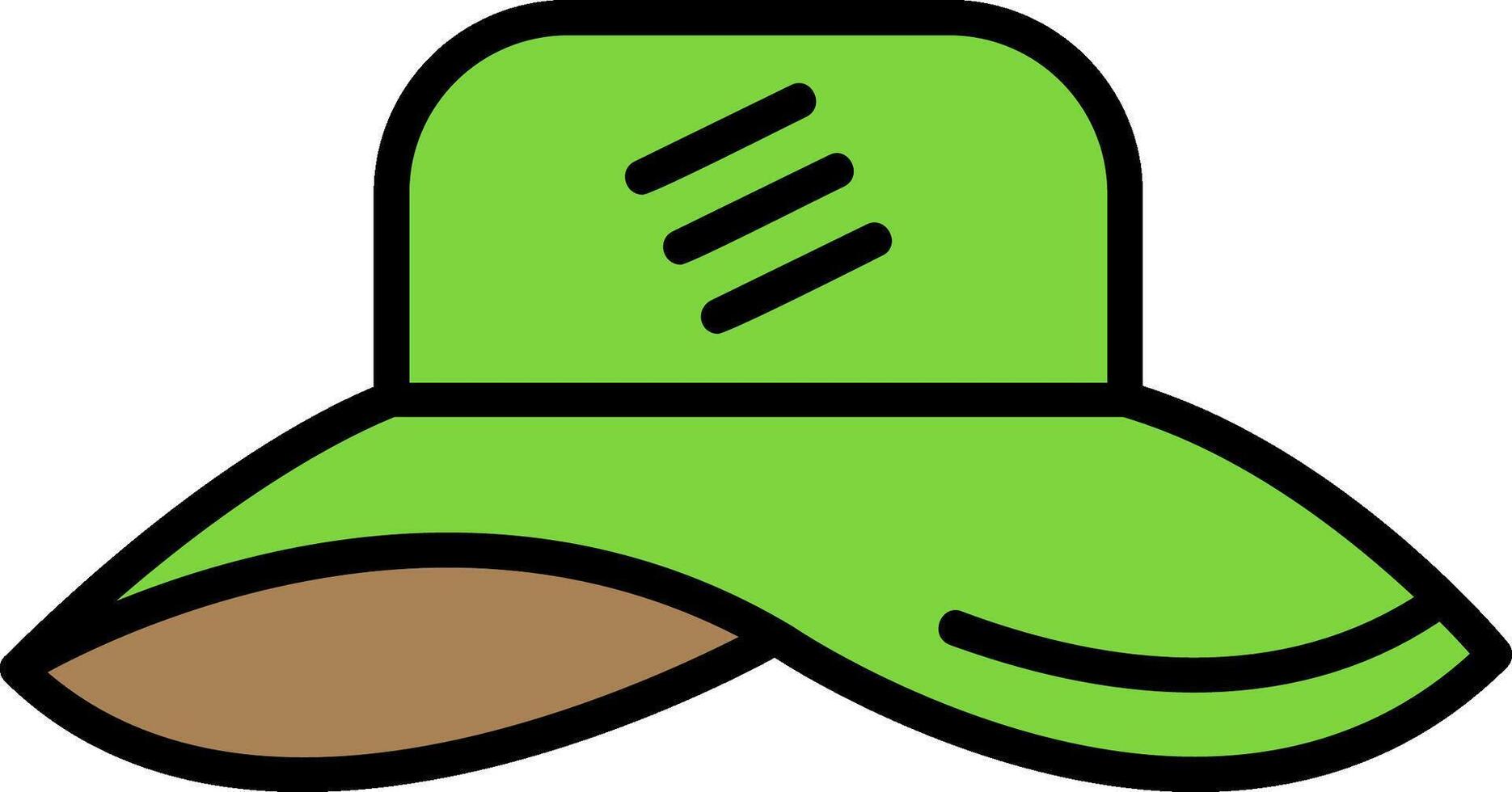Beach hat Icon Design Symbol vector