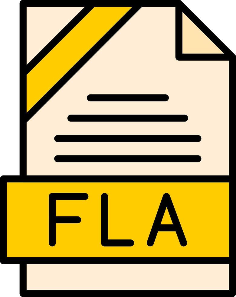 FLA Icon Design vector
