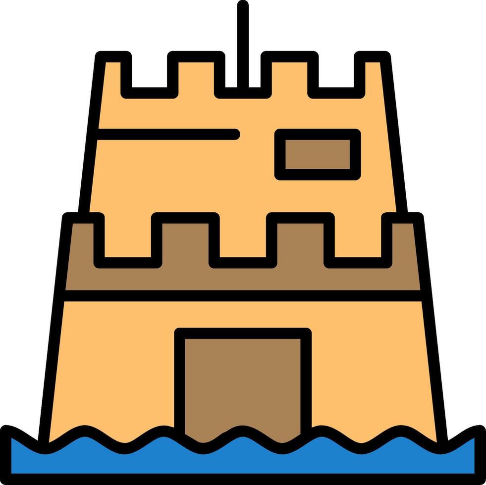 Sand sculpture Icon Design Symbol vector