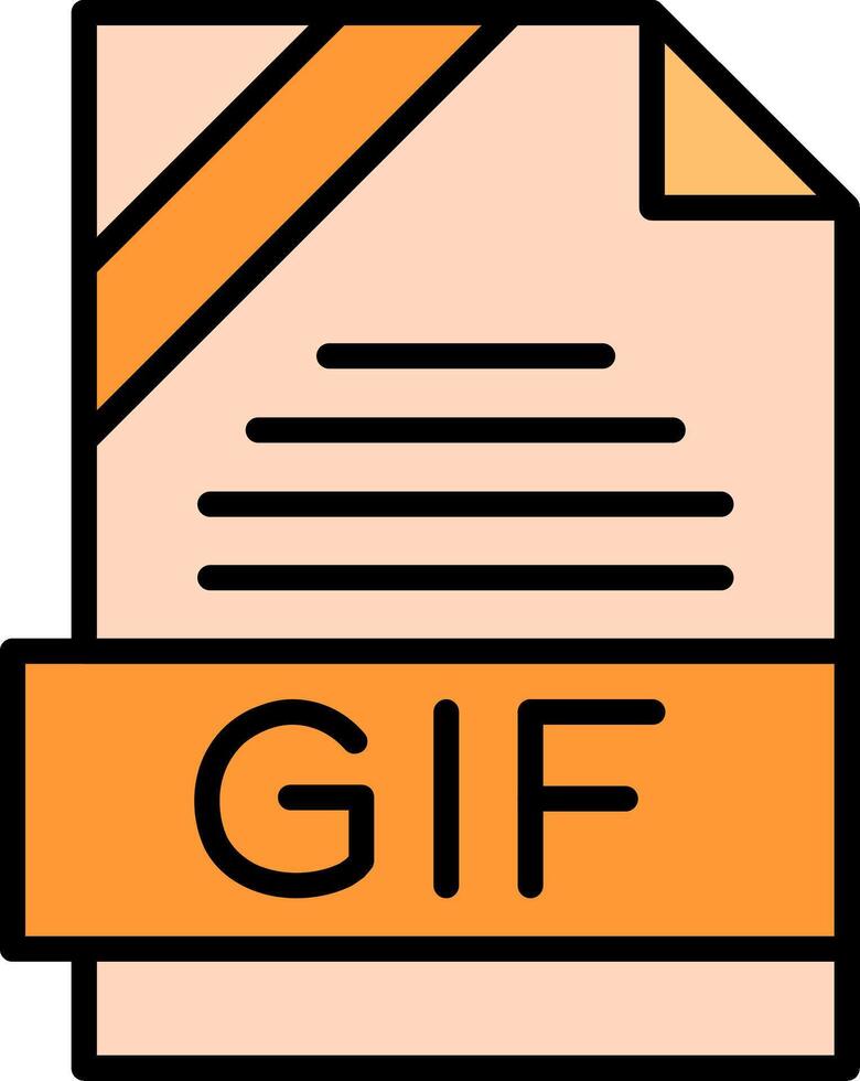 GIF Icon Design vector