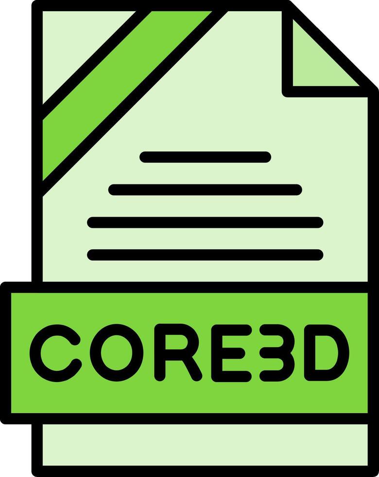 CORE3D Icon Design vector