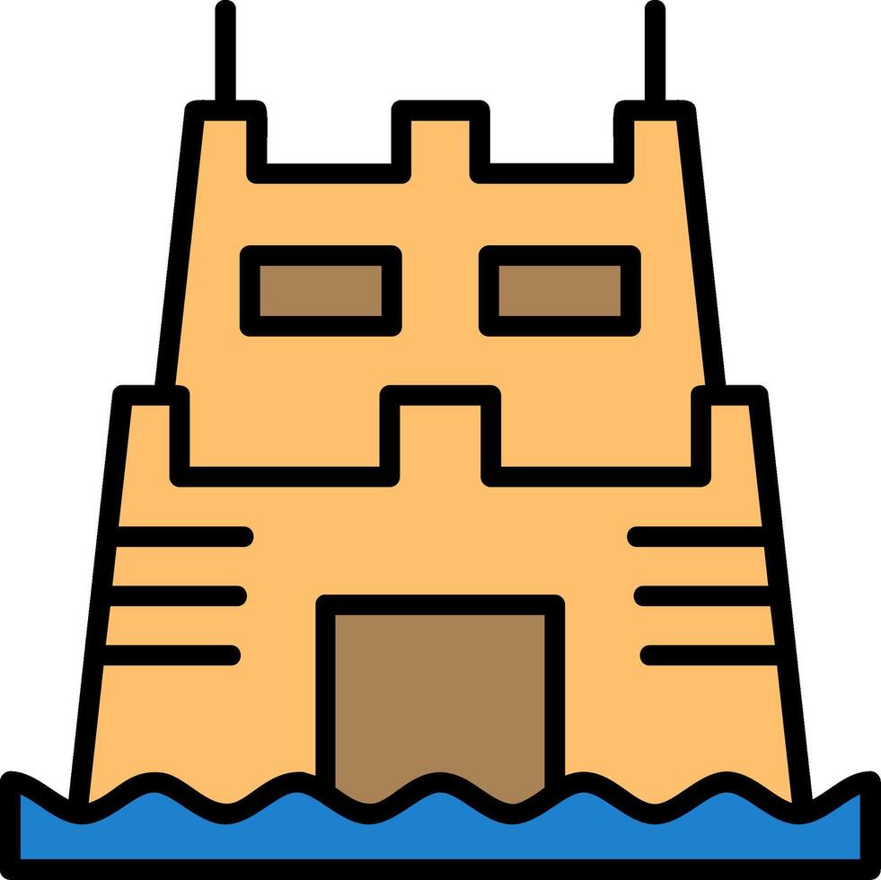 Sand castle contest Icon Design Symbol vector